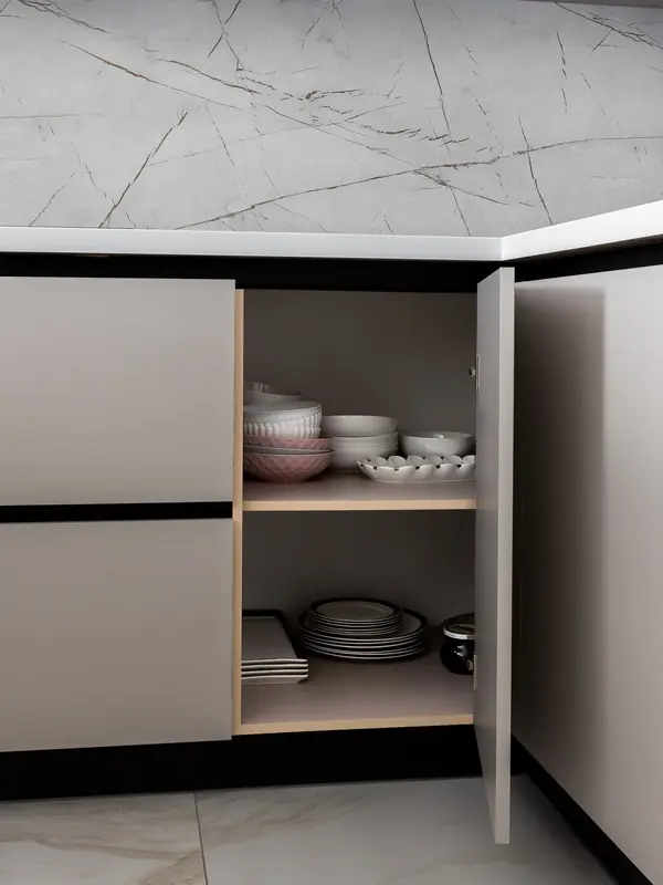 Угловая кухня-гостиная с барной в ЖК Матч Поинт