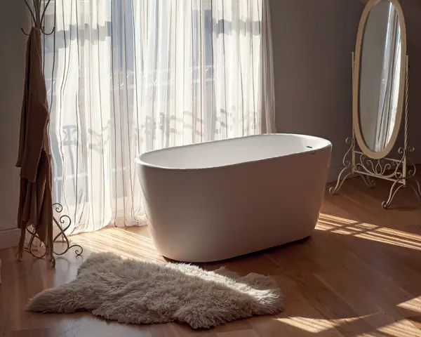 Lullaby Отдельностоящая Каменная Ванна от Viva Lusso