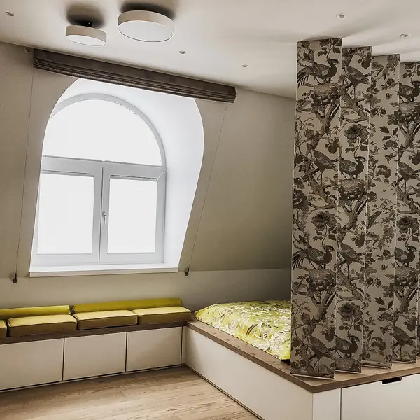 текстильное оформление ультрасовременного интерьера