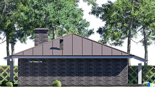 Проект одноэтажного дома 20х15м S206м2 F-17747