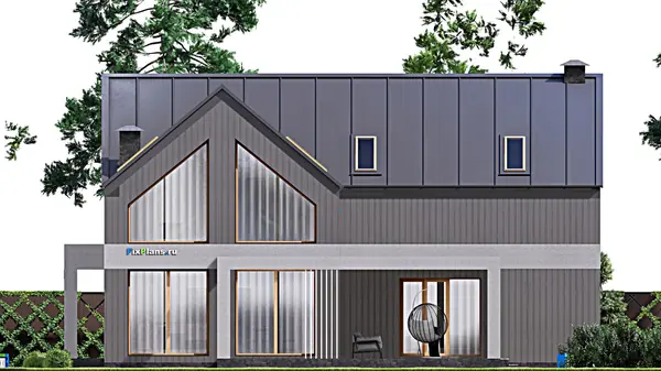 Проект дома с мансардой 16х28 м S410м2 F-16514