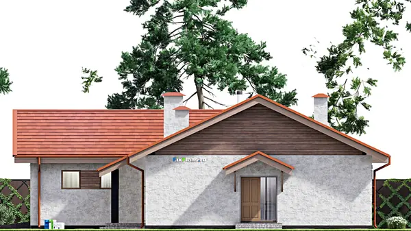 Проект одноэтажного дома 16х16м S166м2 F-15263