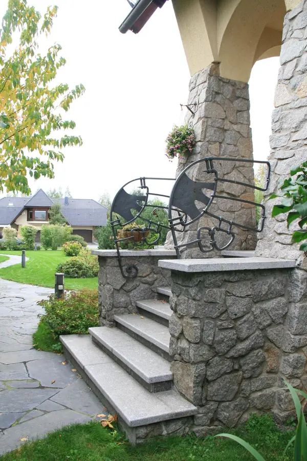 House in front of national park