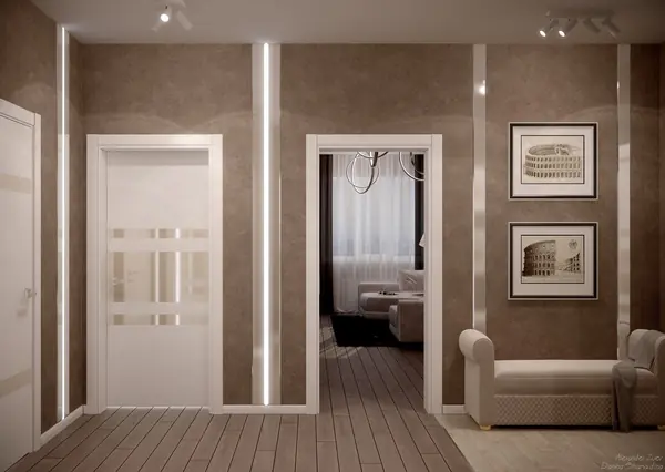 Дизайн коридора в квартире по ул. Кореновская, г.Краснодар