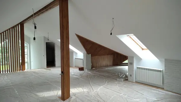 Отделка мансарды деревом - Павловская Сл