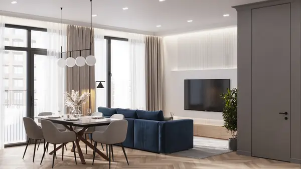 Дизайн-проект квартиры в ЖК «River Park» 100 кв.м