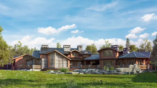 Private residence project, visualization. By Natalia Lomeiko, architect - http:/