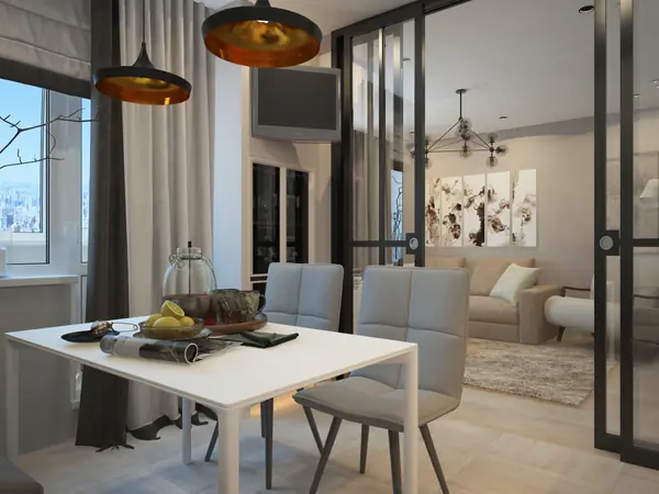 Дизайн проект однокомнатной квартиры 42 кв.м