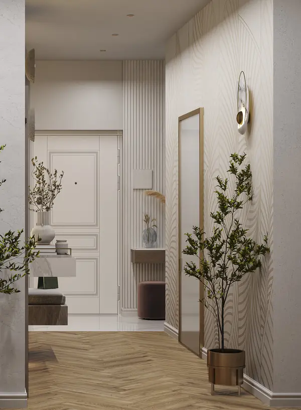 Проект 3-х комнатной квартиры THE WHITE SAVANNAH