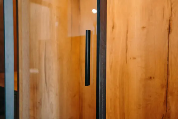 Шкаф-купе raumplus с тонированными дверьми в черном профиле S1200