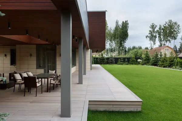 Коттедж с плоской кровлей