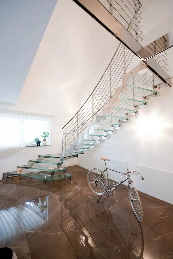 Интерьерные Лестницы из Стекла