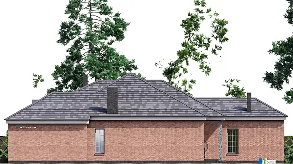 Проект одноэтажного дома 23х15м S214м2 F-16811