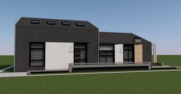 Архитектура дома стиле Барнхаус