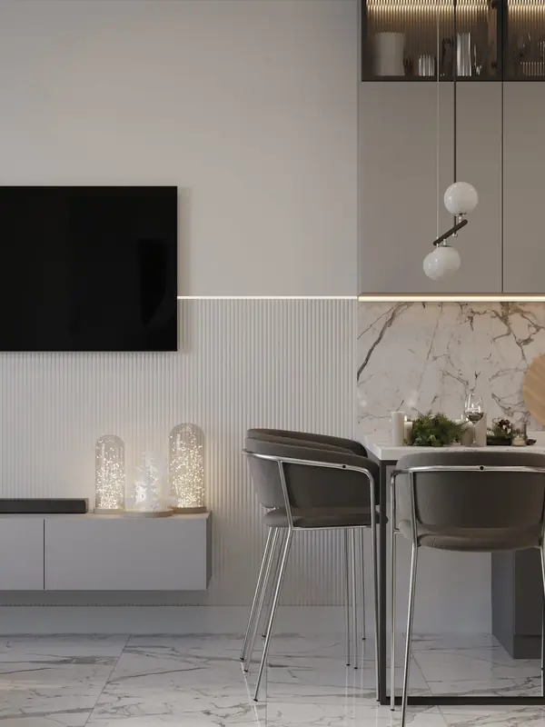 Однокомнатная квартира для молодой девушки, площадь 41 кв.м