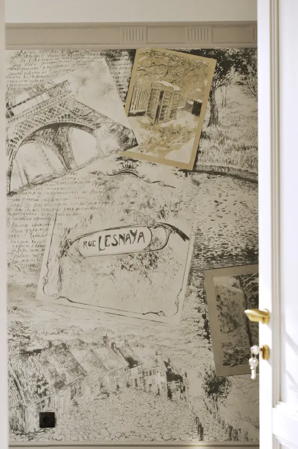 Роспись в технике сграффито, автор Илона Боксер