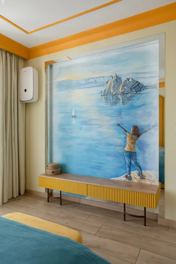 Реализованный проект яркой квартиры в ЖК "Мичурин"