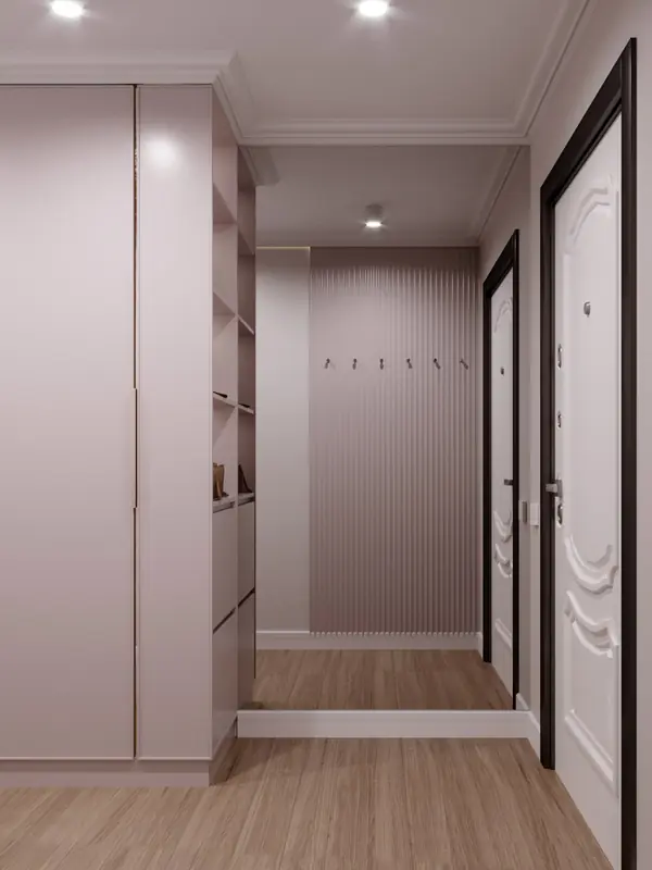 Дизайн проект квартиры "Пудра"