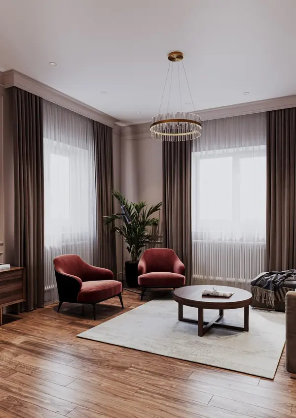 Дизайн интерьера коттеджа Троицк