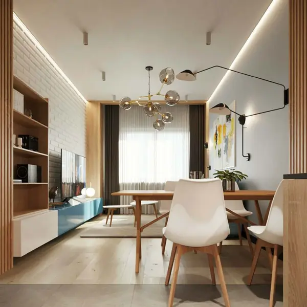 Современный ремонт двухкомнатной квартиры 52 м2