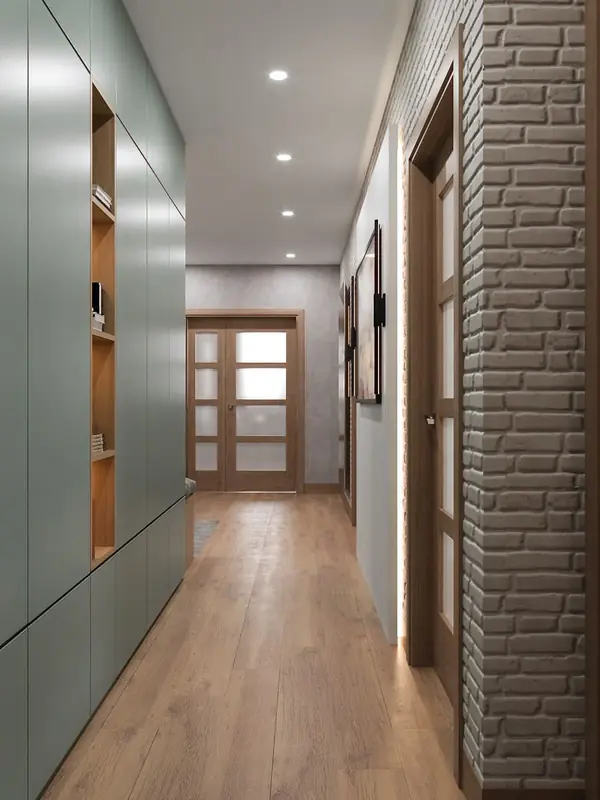 Коридор в пастельных тонах