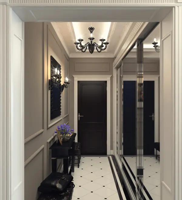 Monochrome +gold - apartment with 1 bedroom