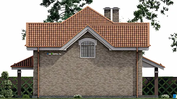 Проект дома с мансардой 15х9 м S152м2 F-9323