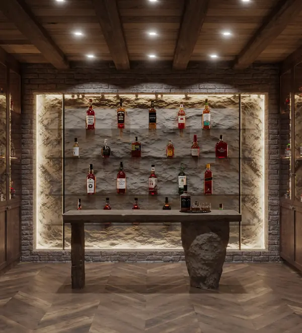 Интерьер виски комнаты