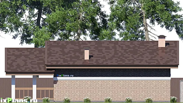 Проект одноэтажного дома 10х15м S129м2 F-14930