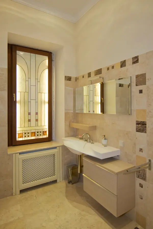 Гостевая ванная комната. Резиденция Монолит