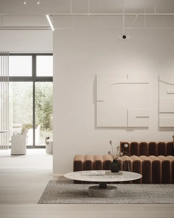 The Whale – Minimalist modern hall