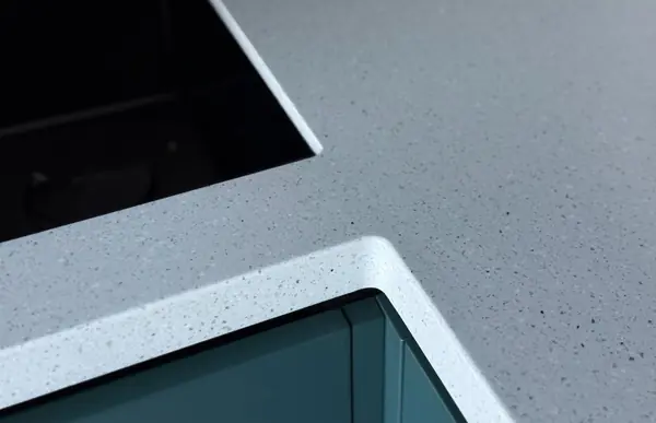 Кухня угловая в цвете Диамант серый