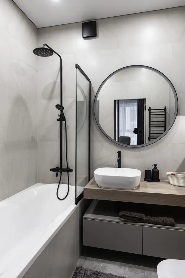 Двухкомнатная квартира в современном стиле с яркими акцентами