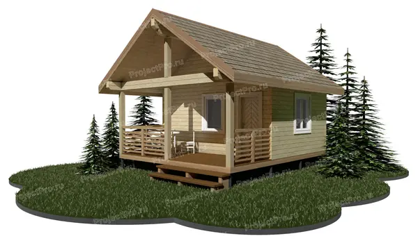 Бани и баньки из бруса, бревна и лафета