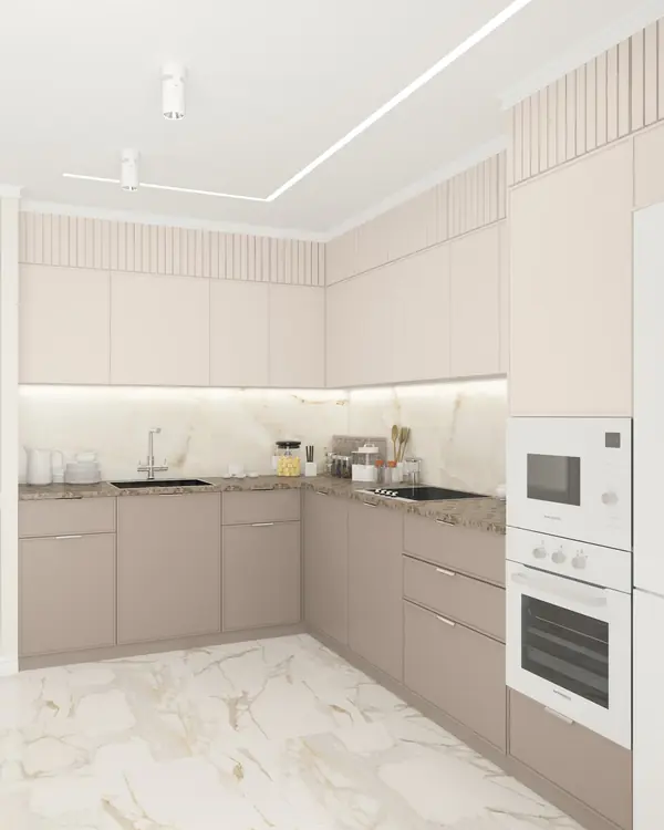 Нежнейший дизайн трехкомнатной квартиры