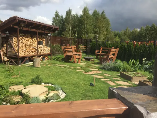 Ландшафтный дизайн участка треугольной формы