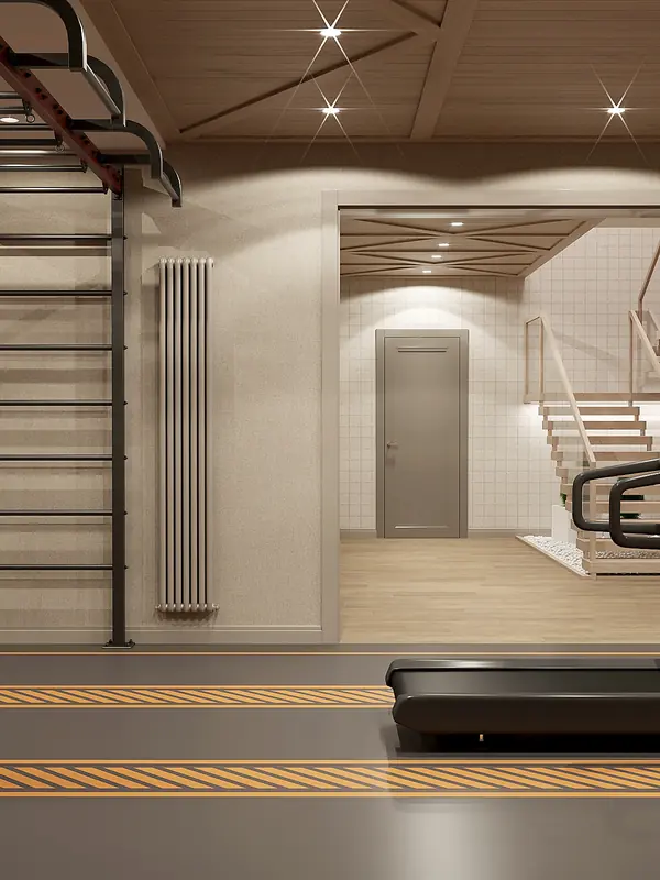 Тренажерный зал в загородном доме