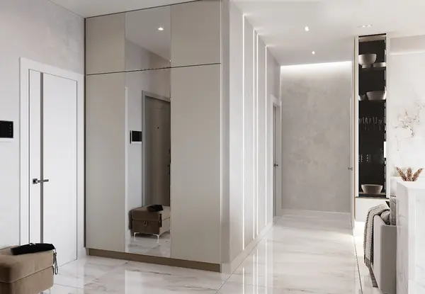 Кухня гостиная в ЖК Ньютон