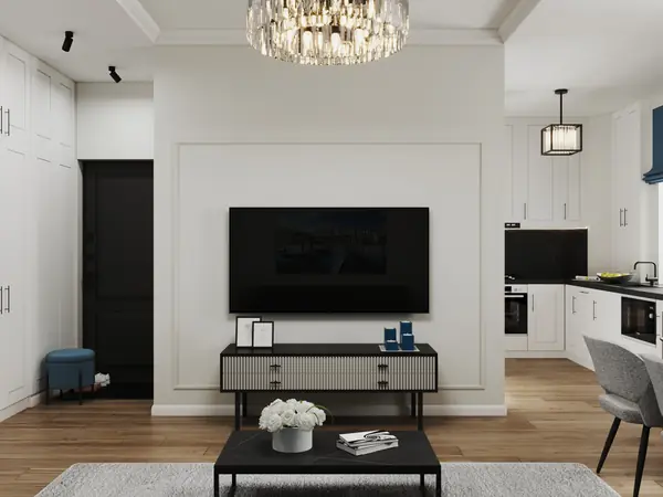 Дизайн интерьера трехкомнатной квартиры "Квартира в стиле современная классика"