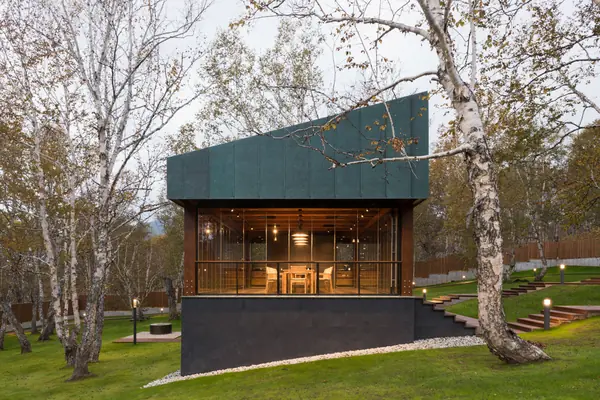 Павильон летней кухни на Камчатке