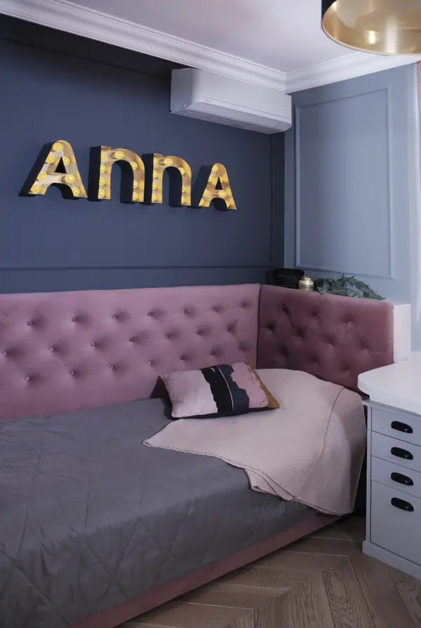 Проект 4-х комнатной квартиры в нежных тонах