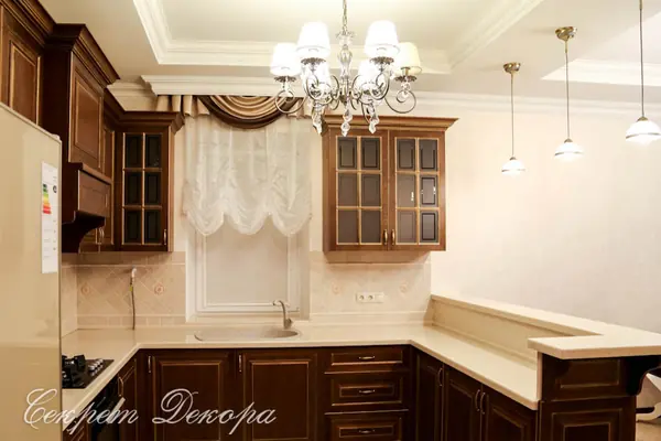 Дизайн штор в загородном доме