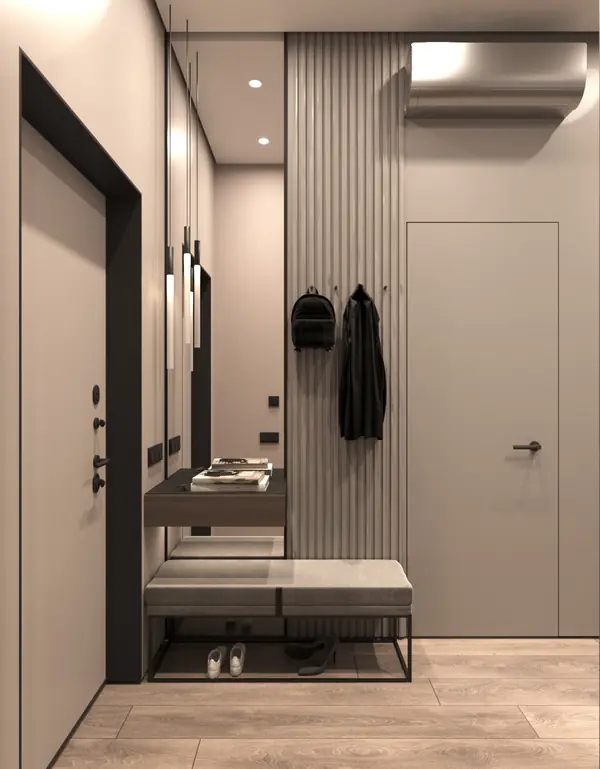 Дизайн-проект квартиры 46м2. Минимализм