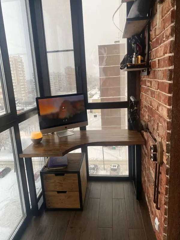 Балкон-кабинет в стиле лофт, Электросталь