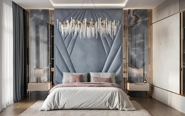 Роскошный дизайн квартиры в стиле современная классика в ЖК "Квартал Лахта парк"