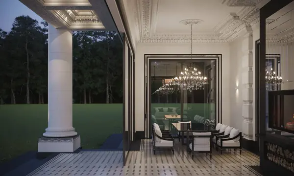 Разработка и оформление проекта загородной резиденции в классическом стиле