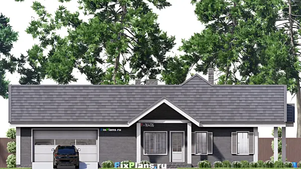 Проект одноэтажного дома 14х20м S150м2 F-16406