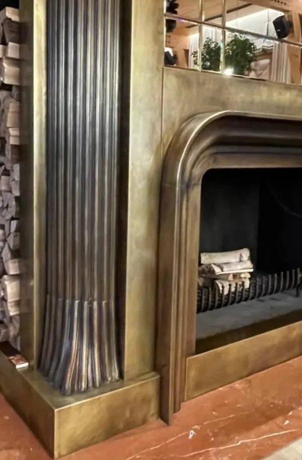 КАМИН из латуни