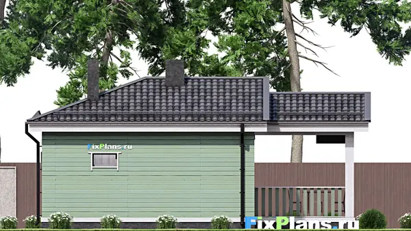 Проект одноэтажного дома 11х8м S36м2 F-15659