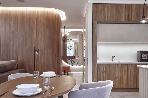 Кухня-гостиная 74 кв.м. 2020 г. Фотографии.